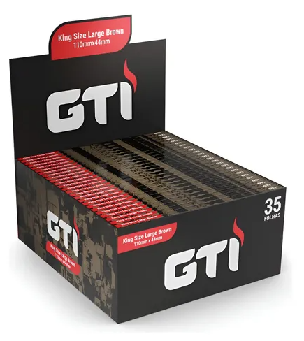 Display com 50 un Seda GTI Brown King Size Large - Bem Bolado
