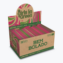 Caixa Com 30 Un Seda Girls In Green Brown King Size - Bem Bolado